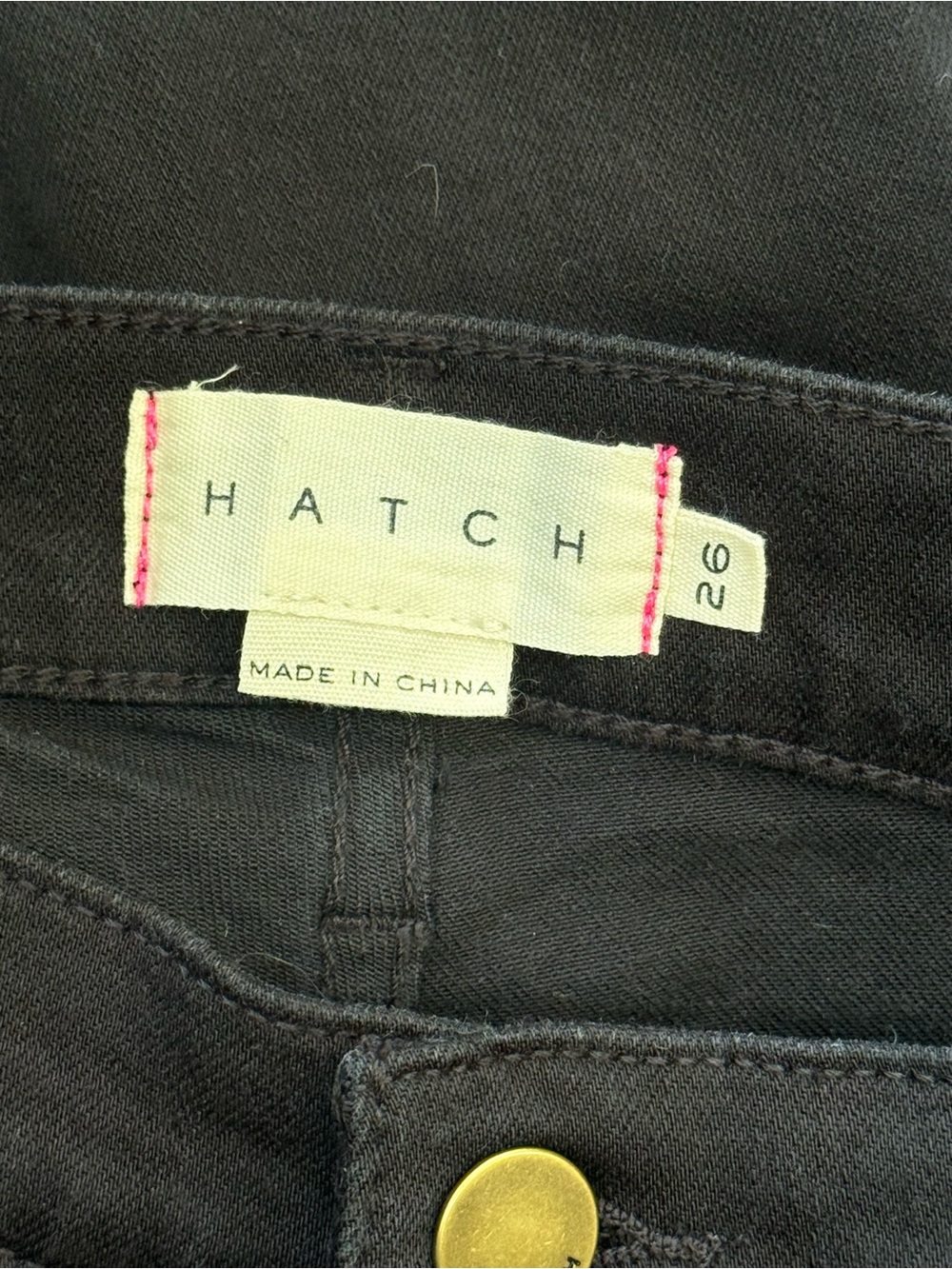 Hatch Black Under The Belly The Slim Maternity Jean Size 26 NWT - Picture 7 of 9